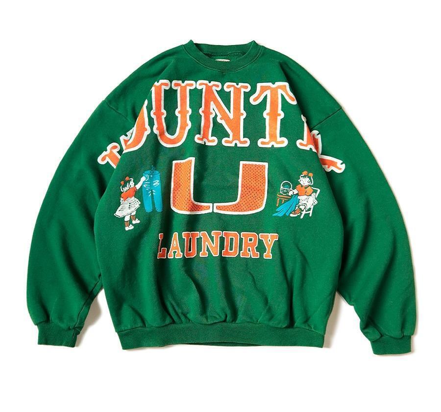 KAPITAL big kountry college sweatshirt wide laundry new KAPITAL big kountry college sweatshirt wide laundry new