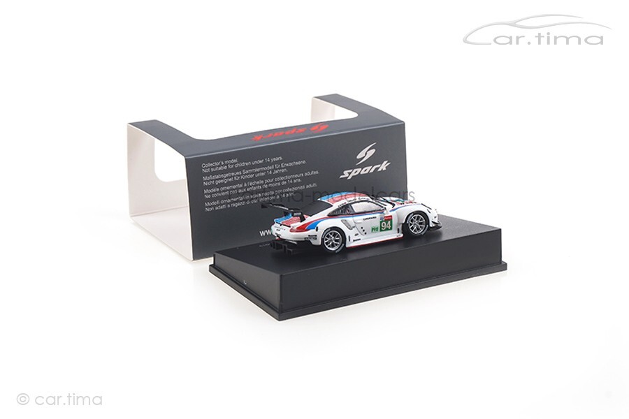 Miniature Porsche 992 RSR 1/12 Spark 911 RSR No.93 GT Team 24h Le Mans 2019 P Pilet E Bamber N Tandy