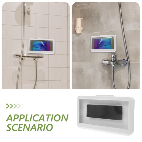 2 Count Waterproof Phone Case Shower Mount Bathroom Cellphone Holder - 第 5/12 張圖片