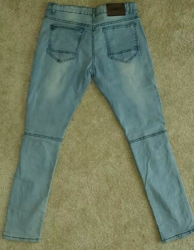 Phat Farm Moto Stretch Denim Jeans Mens 32W X 30L Worn Twice - Picture 3 of 12