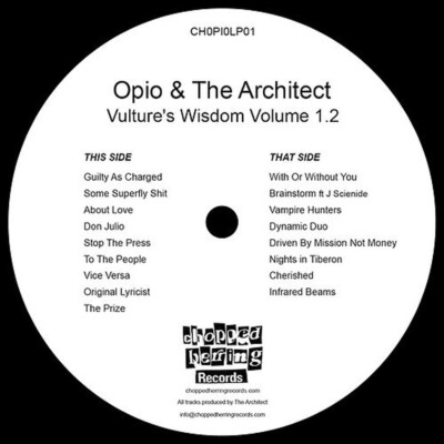 Opio & The Architect - Wisdom Volume 1.2 Black Vinyl  (2024 - UK - Original)