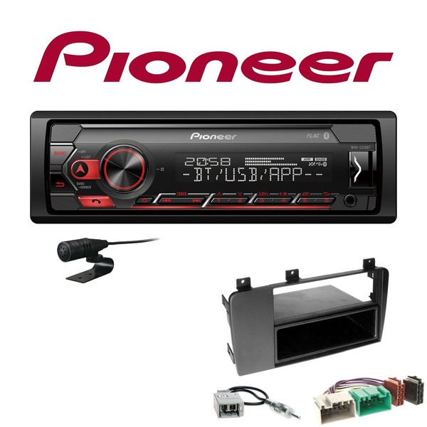 Pioneer 1-DIN Bluetooth Autoradio Android USB FüR Volvo S60 I 2004-2009-image
