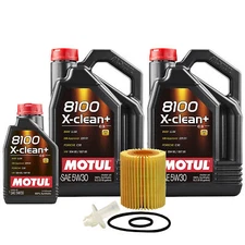11L Motul 8100 X-CLEAN + 5W30 Wix Filter Motor Oil Change Kit API SN/CF