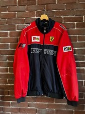 Vintage Y2k Ferrari Racing Formula One Rare Hype Jacket L Black
