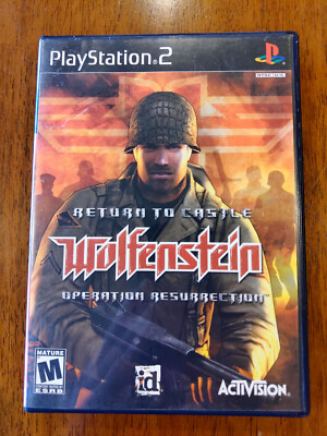 Return to Castle Wolfenstein Operation Resurrection Playstation PS2  W/MANUAL 47875804456|