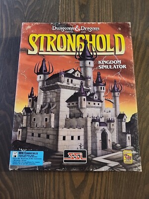 Dungeons & Dragons Stronghold Kingdom Simulator IBM Big Box PC Game SSI 3.5'' HDD