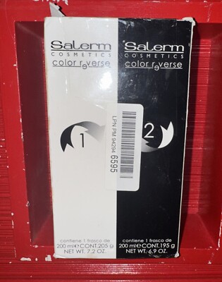 Salerm Color Reverse Pack 2 bottles 7.2 Oz.& 6.9oz -Removes hair dyes 0513