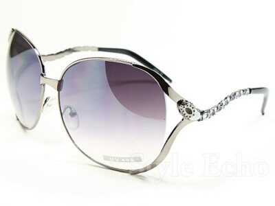 #ad Glamorous Oversized Sunglasses with Color Details Stylish Metal Arms $8.99