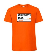 Luton  T- Shirt Kenilworth Road Street Sign Football Club Fan Supporter Cotton