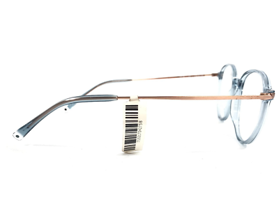 ダル　Inglenook & Paradigm Paradigm Eyeglasses Frames 19-23 DN Denim Blue Gold Round Full Rim