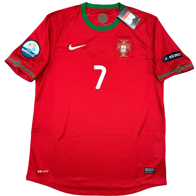 2012/13 Portugal Home Jersey #7 Ronaldo Large Nike Soccer Euro