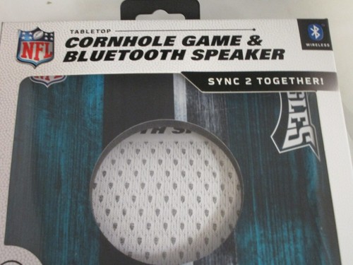 Philadelphia Eagles NFL Mini Tabletop Cornhole Game & Bluetooth Speaker in one - Picture 2 of 6