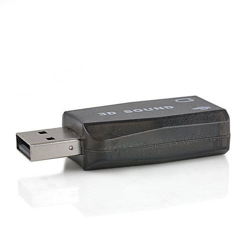 USB 3.5mm Audio Adapter PC 3D 5.1 Sound Card mic headphone Jack Stereo Headset - Picture 7 of 10