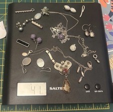 Solid Silver Job Lot Jewellery Mixed Most Wearable Not Scrap 41g