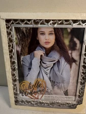 Brand New - Fetco Silver Picture Frame Hearts And Crystals 8" x 10" Photo