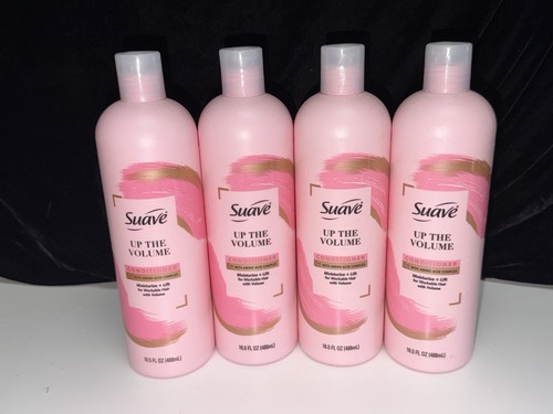 LOT OF 4 Suave UP THE VOLUME Conditioner Moisturize & Lift 16.5 oz