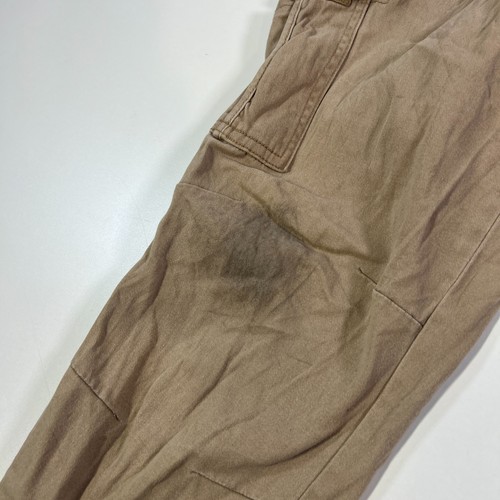 Ecko Unltd Hose Herren Large Beige Cargo Gerades Bein Taschen Kordelzug Distress - Bild 6 von 11