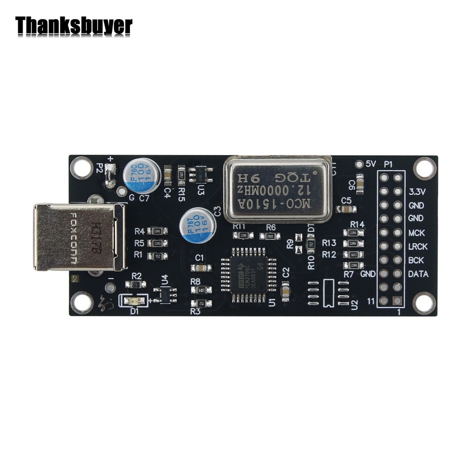 Digital USB Sound Card Module I2S Out with Independent Active Crystal ...