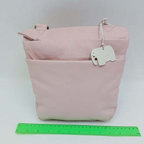 Touch Rosa Echtleder Crossbody Schultertasche Taschen + Charm Größe 23,5x23x5 cm