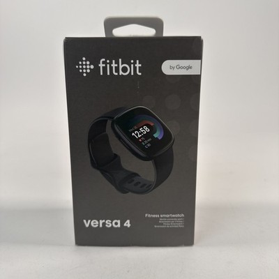 Fitbit Versa 4 Smartwatch - Graphite w/ Black Band (FB523BKBK) - Open Box