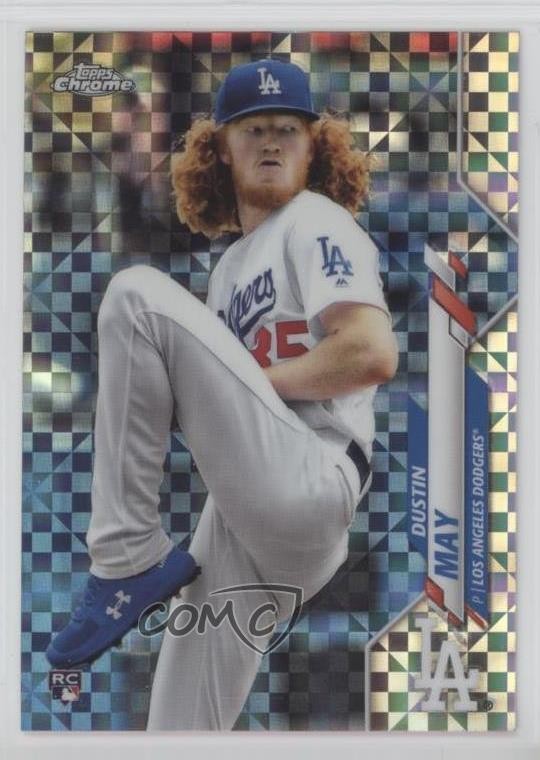 2020 Topps Chrome X-Fractor Dustin May #176 Rookie RC 0nr3