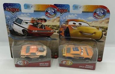 Disney Cars Color Changers Snot Rod & Dinoco Cruz Ramirez