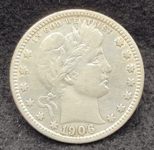 1906-D Barber Quarter