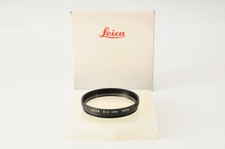  MINT in BOX Leica E43 Uva Protection Filter 13206 Black From JAPAN