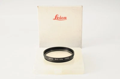 [MINT in BOX] Leica E43 Uva Protection Filter 13206 Black From JAPAN - Image 1 of 4