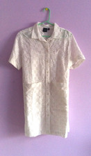 GAP Shirt Dress Eyelet New Off White Inner Slip Dress