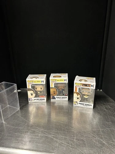 Funko Pop The Office Lot Of 3 Dwight Schrute, Andy Bernard 878, Stanley Hudson