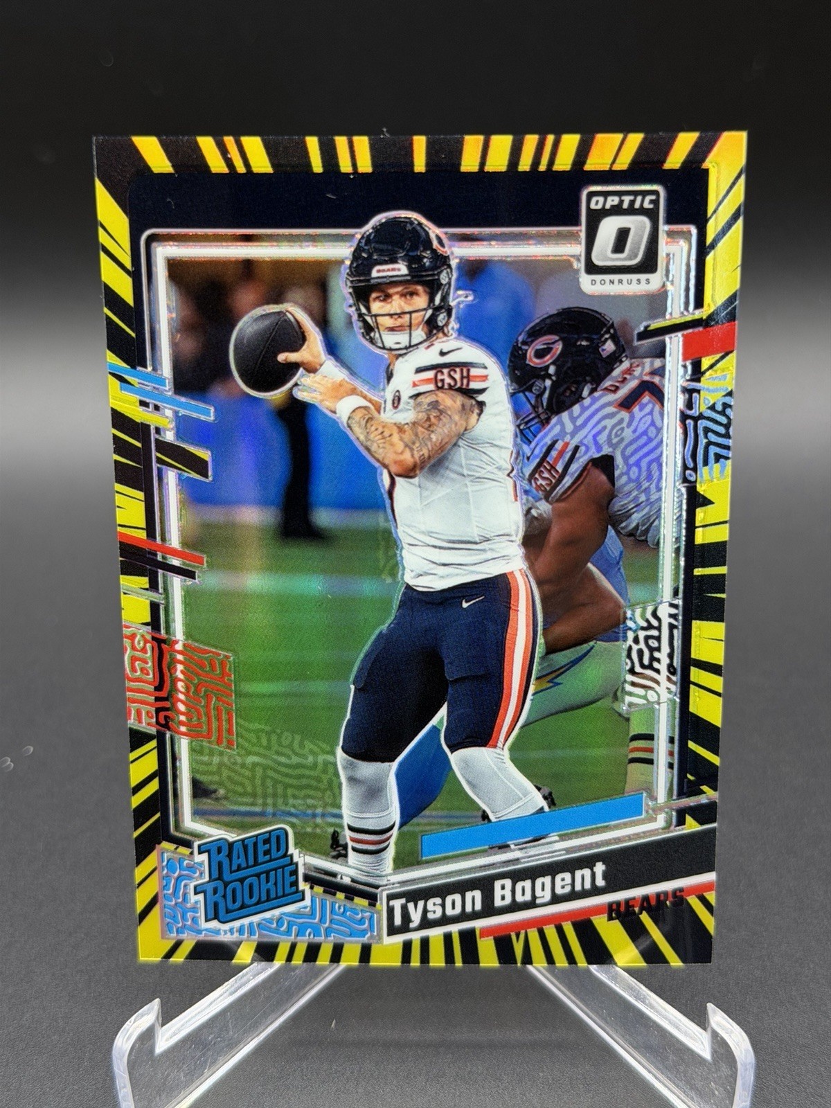 2023 Optic Rated Rookie Electricity Prizm #216 Tyson Bagent /69 Chicago Bears SP