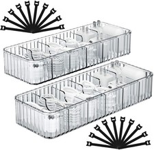 Cable Storage Boxes Organizers 2 Pack,Cord Charger Storage Organizer Box Case...