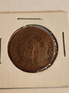 1867 Two Cent Piece Coin *can Combine Shipping On Multiple Orders
