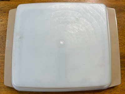 Vintage Tupperware Deviled Egg Keeper Carrier Tray Container Almond #723 - 4 pcs