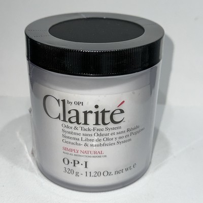 OPI Clarite Odor & Talc Free System - Simply Natural - 11.20 oz  Sealed