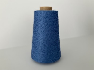 Cashwool 2/30 nm by Zegna Baruffa 250 g  100 % Merino  Blue  Italy Cone