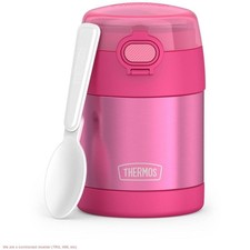 Thermos Kids' 10oz FUNtainer Stainless Steel Jar with Snack Top  Spoon - Pink