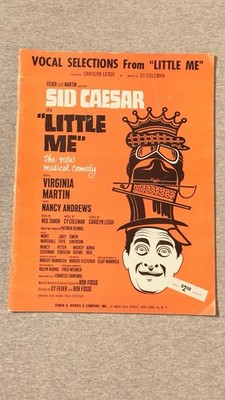 SID CAESAR LITTLE ME 10 Vocal Selections 1963 Vintage Sheet Music 42 Pages