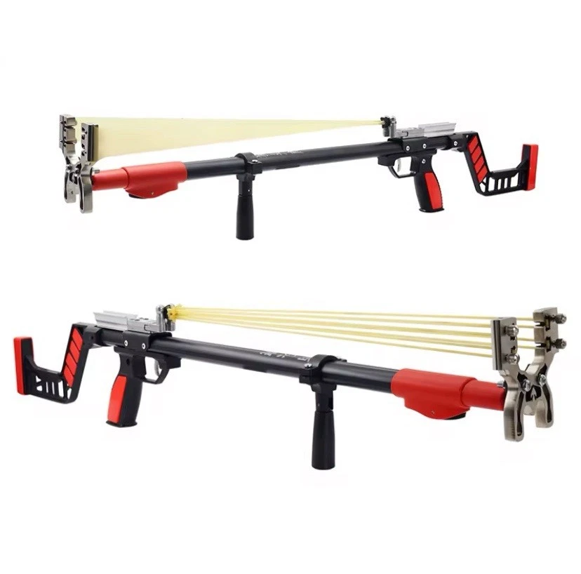 Fronde Lance Pierre Chasse En Plein Air Fronde Puissante Télescopique Élastique