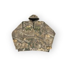 Vintage Realtree Camo Hoodie Men's Size 2XL Camouflage Hunting Sweatshirt y2k
