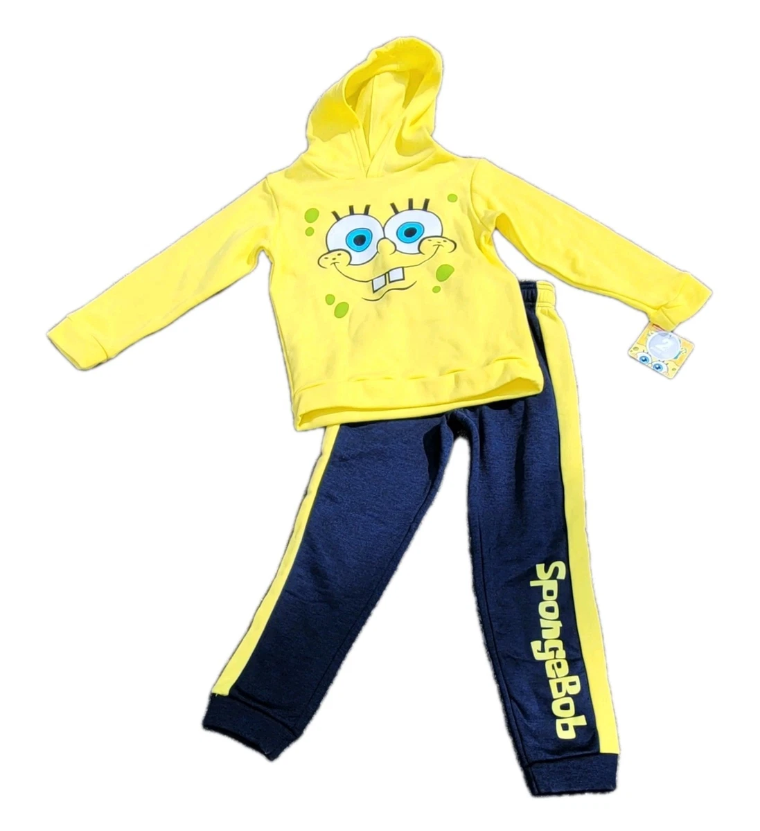 Nickelodeon Spongebob Squarepants - Felpa con Cappuccio e Zip per Bambini Grandi, Giallo, 4