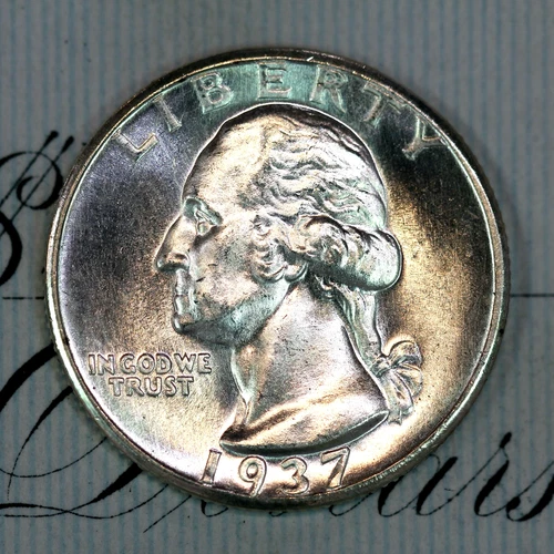 * 1937-D * SUPERB+ GEM BU MS WASHINGTON QUARTER * FROM ORIGINAL COLLECTION