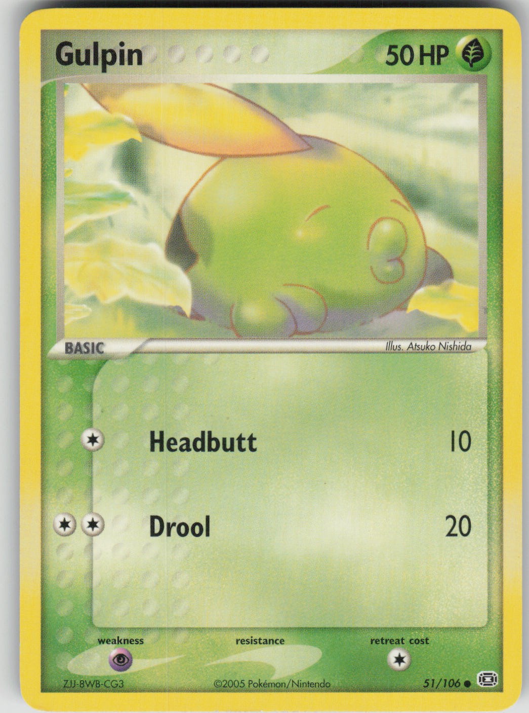 Pokemon TCG Gulpin Common Emerald 51/106