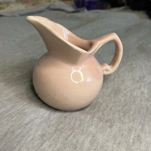 Vintage Niloak Pottery Pale Pink Milk Pitcher