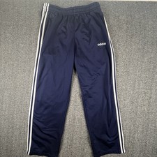 Vintage Adidas Track Pants Mens Large Blue Joggers Track Running Y2K 90s Soccer