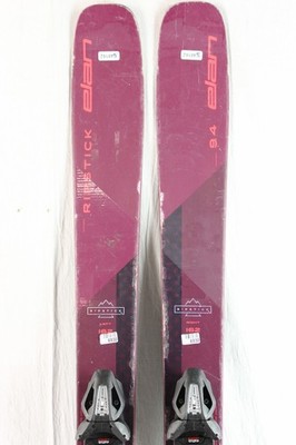 ★5/10まで★ レディースElan Ripstick 94 21-22 Elan Ripstick 94 Used Womens Skis w/Bindings 162cm #548162