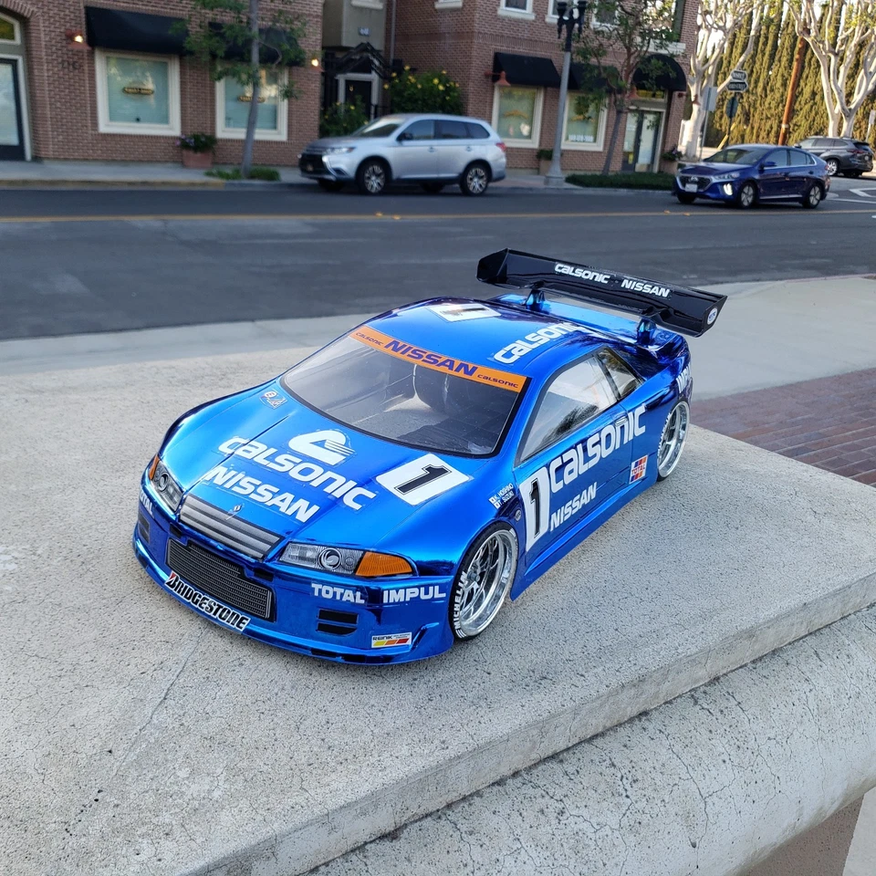 200mm 1/10 Custom Paint Calsonic R32 4Tec2 drift HPI DC10 YD2 MST TT02 Body Only - Image 2 of 4