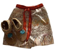 DISNEY MOANA Halloween Falda y Sandalias Aventura Conjunto - Sin Camisa Niñas Pequeñas 4