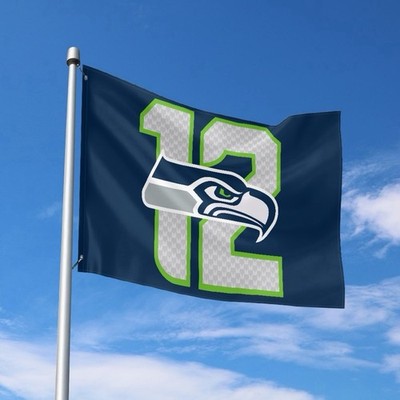 Seattle Fans Football Team 3x5 ft Flag Banner Man cave 12